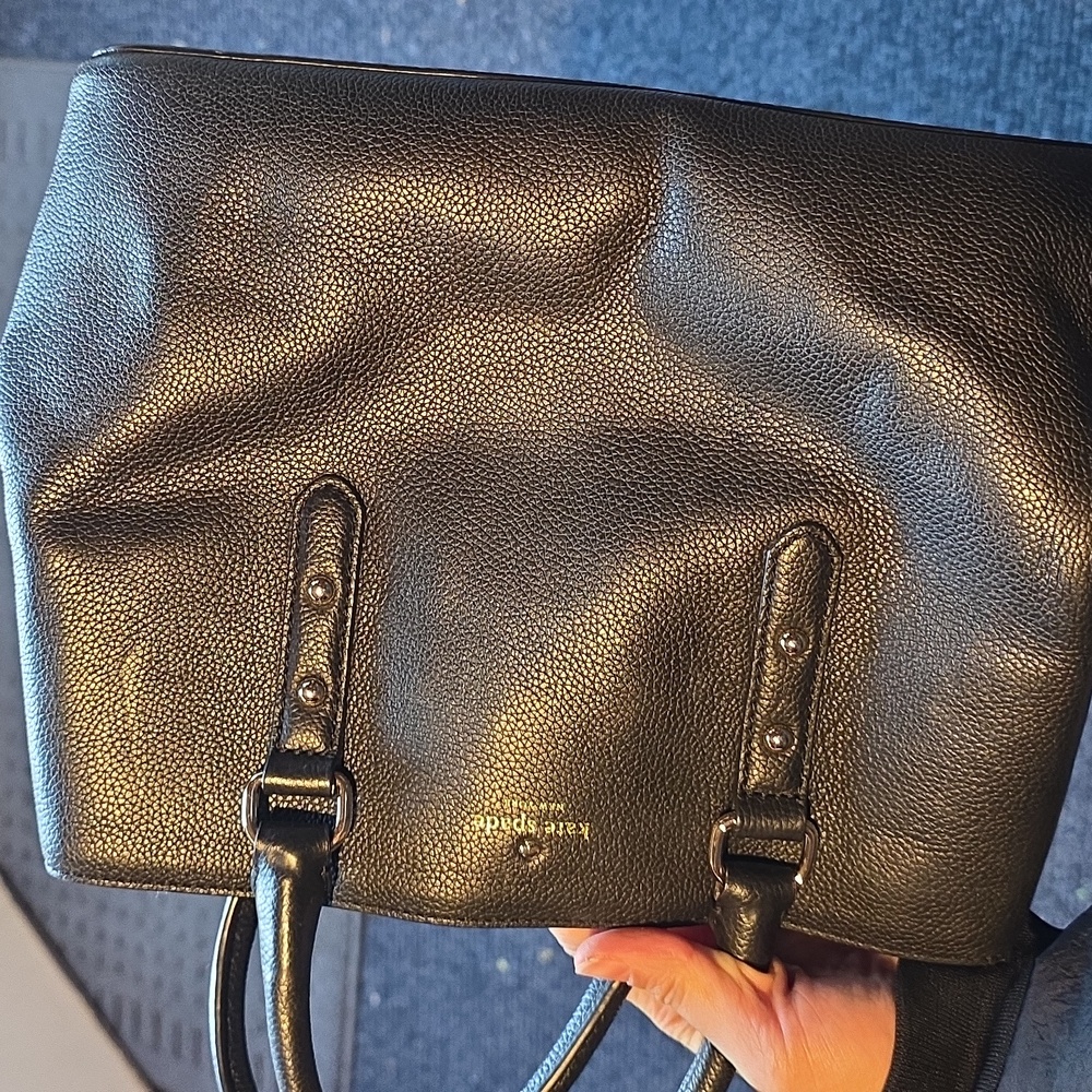 Kate Spade Black Pebbled Leather Tote - Picture 4 of 4